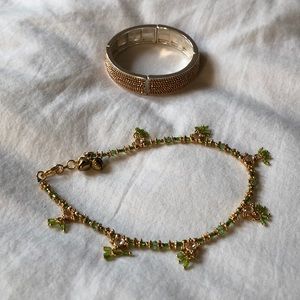 anklet and bracelet